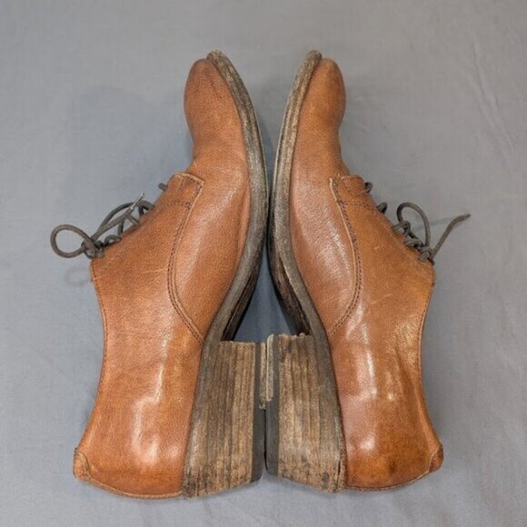 Frye Womens Carson Lace Up Oxford Shoes Brown Leather Size 8.5 - Picture 8 of 11